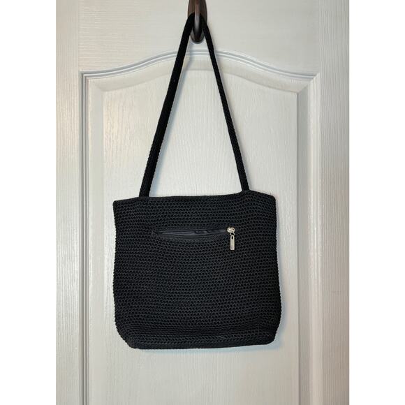 The Sak Black Knitted Crossbody/Shoulder Bag - Picture 1 of 6